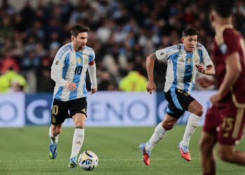 Eliminatorias Sudamericanas: Argentina le gana 1-0 a Venezuela en el primer tiempo