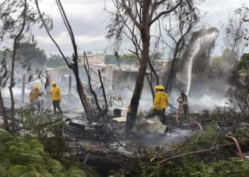 Devastador incendio destruyó las viviendas de al menos 40 familias en Paraguay
