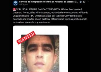 ICE anunció la búsqueda de “Niño Guerrero” por crimen organizado y presunto apoyo al terrorismo