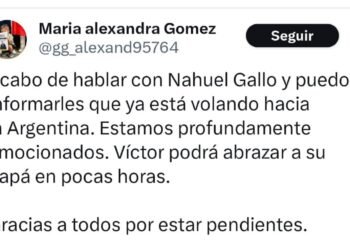 Liberaron al gendarme argentino Nahuel Gallo