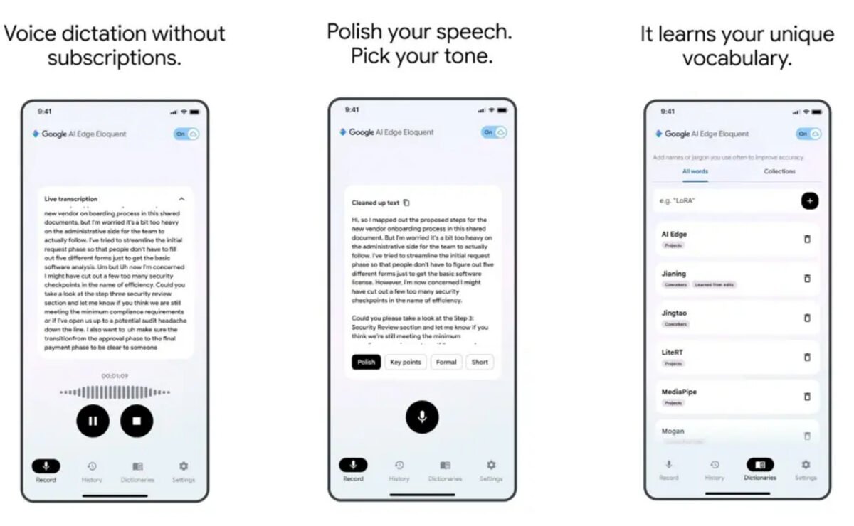 Cómo funciona la nueva aplicación gratuita de Google para dictar y transcribir textos con IA