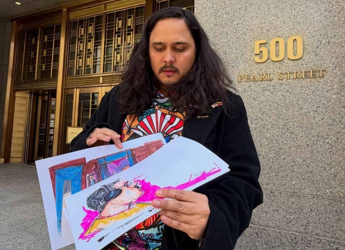 Jorge Torrealba, el caricaturista que asistió a la audiencia de Maduro: “Era los ojos de Venezuela en ese momento”