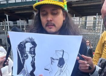 Jorge Torrealba, el caricaturista que asistió a la audiencia de Maduro: “Era los ojos de Venezuela en ese momento”