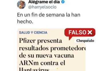 ¿Pfizer presentó una vacuna contra el hantavirus?